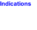 Indications